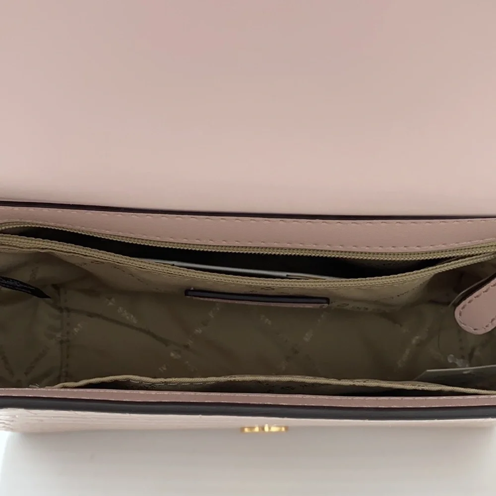 MICHAEL KORS MERCER SM CLUTCH XBODY POWDER BLUSH